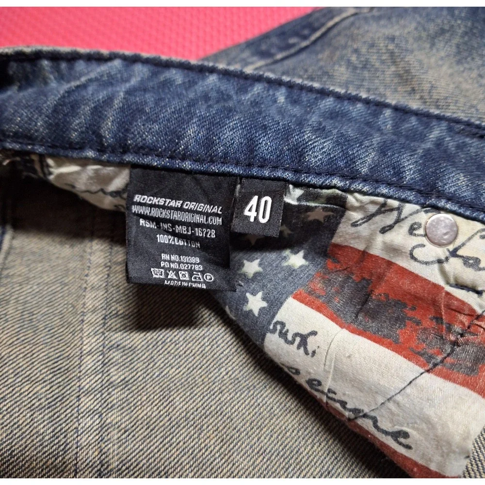 Rockstar Original RSM250 Baggy Fit Jeans convertible Zip-Off Pants Size 40 Men's